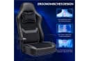 HOMALL Gaming-Stuhl 165° Neigung Schwarz Samt PU-Leder Bild 5