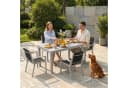HOMALL Gartenstuhl Stapelbar Aluminium Grau Texilene Bild 1