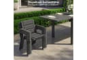 Furnicopia Garten-Essgruppe 7-tlg. Grau/Braun Aluminium Bild 3
