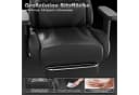 HOMALL Gaming-Stuhl mit Massage, Fußstütze & verstellbarer Rückenlehne Schwarz Bild 5