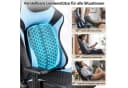 HOMALL Gaming-Stuhl Blau mit verstellbarer Lendenstütze und 2D-Armlehnen Bild 1