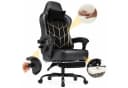 HOMALL Gaming-Stuhl mit Federkern, atmungsaktiver Stoff, Fußstütze, ergonomisch Bild 2