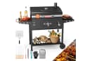 GUNJI Holzkohlegrill XXL mit Thermometer & klappbaren Ablagen Bild 2