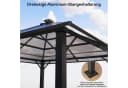 HOMALL Gartenpavillon 300x300/300x400cm Aluminium PC-Dach Seitenteile Bild 4