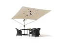 HOMALL Sonnenschirm 300x400 cm Ampelschirm Beige Grau UV-Schutz 50+ Bild 2