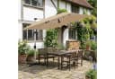 HOMALL Sonnenschirm 300x400 cm Ampelschirm Beige Grau UV-Schutz 50+ Bild 3