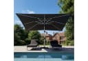 HOMALL Sonnenschirm 300x400 cm Ampelschirm Grau UV-Schutz 50+ Bild 1