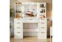 Furnicopia Schminktisch mit LED-Beleuchtung, 7 Schubladen & Stromversorgung Bild 2