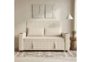 GUNJI Sofa 2-Sitzer Schlafsofa Beige Cord mit Schlaffunktion Bild 2