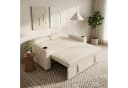 GUNJI Sofa 2-Sitzer Schlafsofa Beige Cord mit Schlaffunktion Bild 3