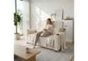GUNJI Sofa 2-Sitzer Schlafsofa Beige Cord mit Schlaffunktion Bild 4