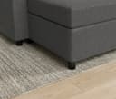 GUNJI L/U-Sofa mit Schlaffunktion Grau Bild 4