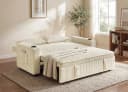 GUNJI Sofa Klappbares Doppelsofa Beige Bild 3