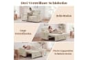 GUNJI Sofa Klappbares Doppelsofa Beige Bild 5