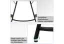 GUNJI L-förmiger Gaming-Schreibtisch 120cm Kohlefaser Bild 4