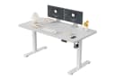 Furnicopia Höhenverstellbarer Schreibtisch Grau mit USB-Ladefunktion Bild 2