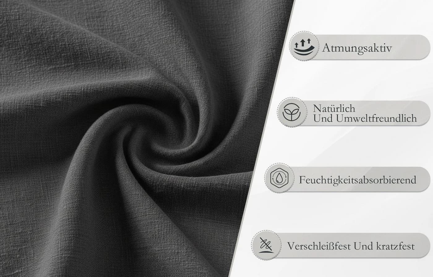 GUNJI Ecksofa L-Form/U-Form mit Stauraum und Schlafunktion - Bild 4