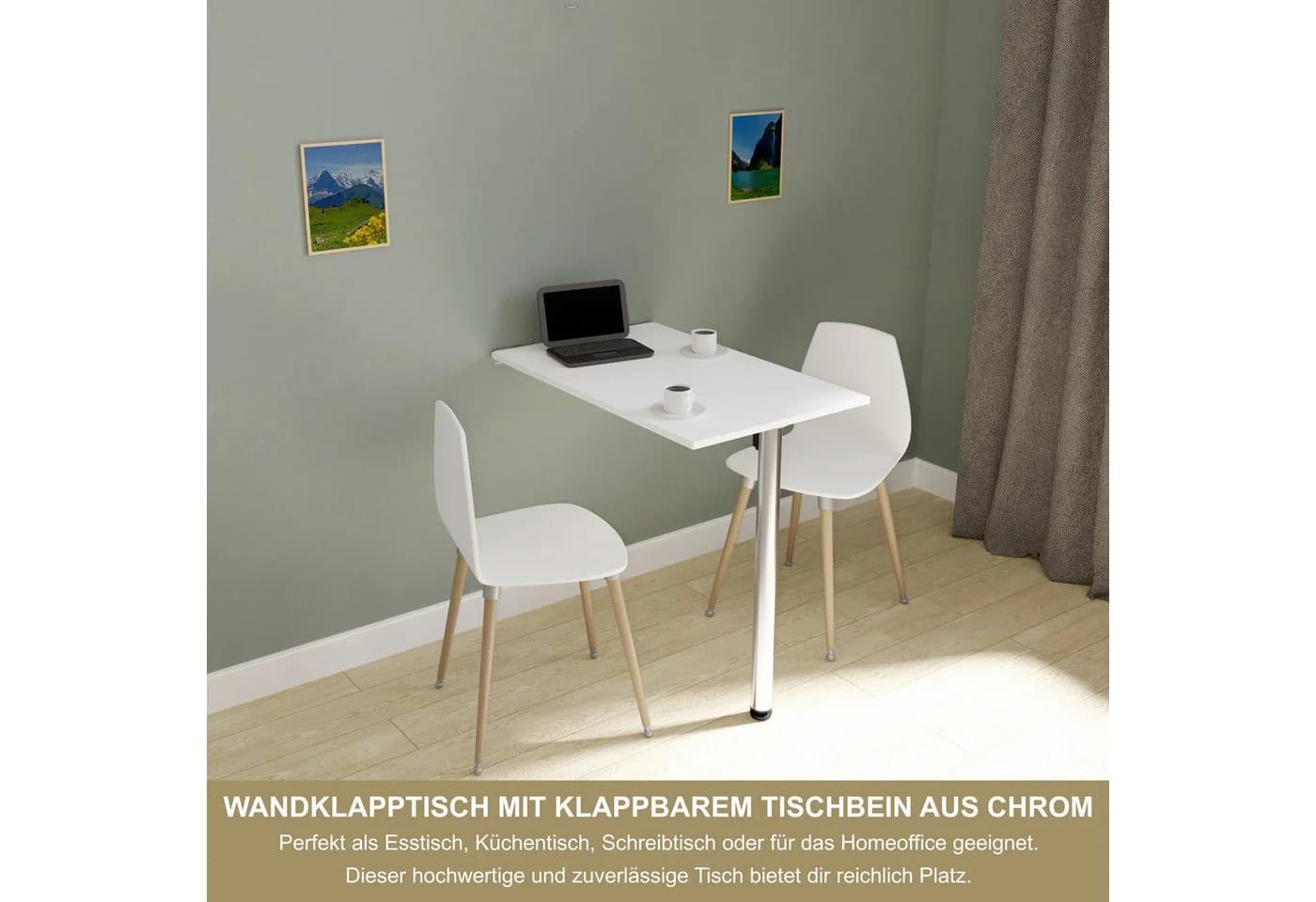 KDR Produktgestaltung Wandklapptisch Weiß