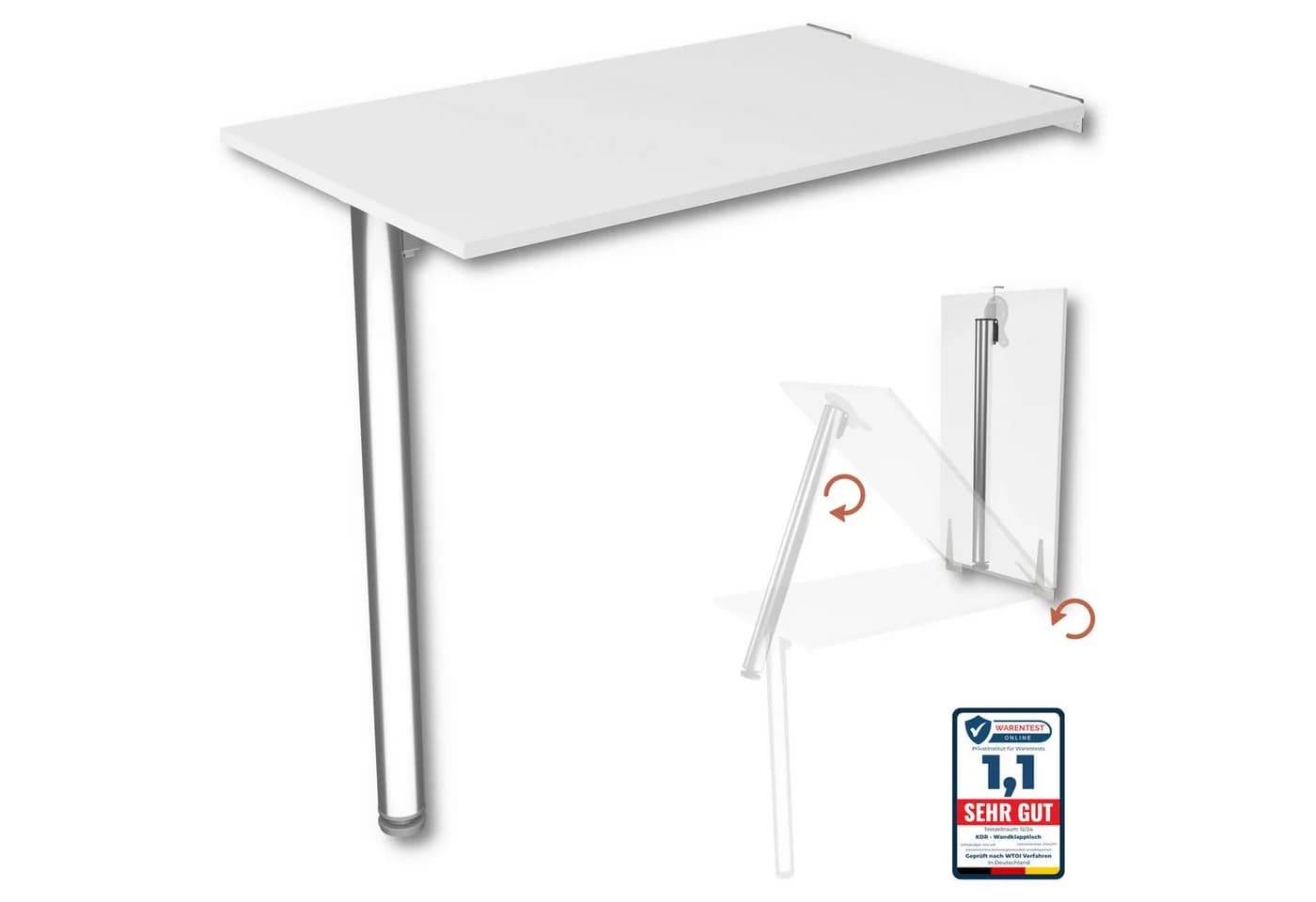 KDR Produktgestaltung Wandklapptisch Weiß - Bild 2