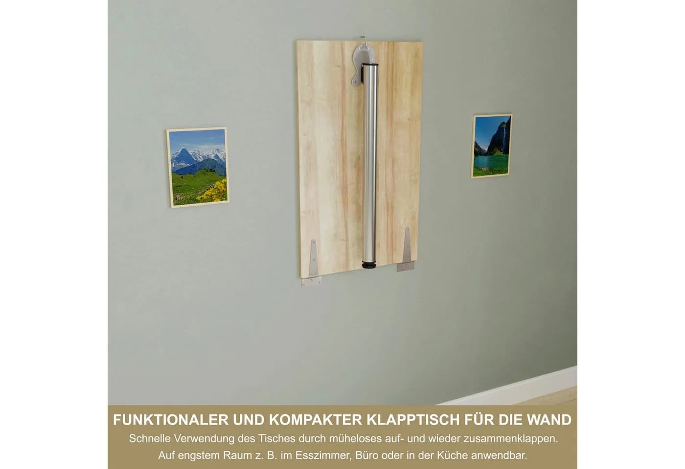 KDR Produktgestaltung Wandklapptisch Eiche - Bild 3