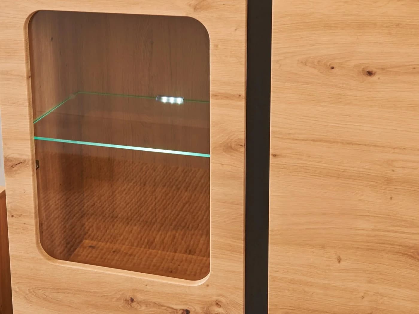 moebel-dich-auf Wohnwand KOS Artisan Eiche Schwarz Softclose LED - Bild 5