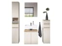 moebel-dich-auf Badmöbel-Set LONDRES, 4-St., Hochschrank, Spiegelschrank, Wbu, Kommode, Kaschmir oder Anthrazit Bild 1