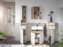 moebel-dich-auf Badmöbel-Set LONDRES, 4-St., Hochschrank, Spiegelschrank, Wbu, Kommode, Kaschmir oder Anthrazit Bild 4