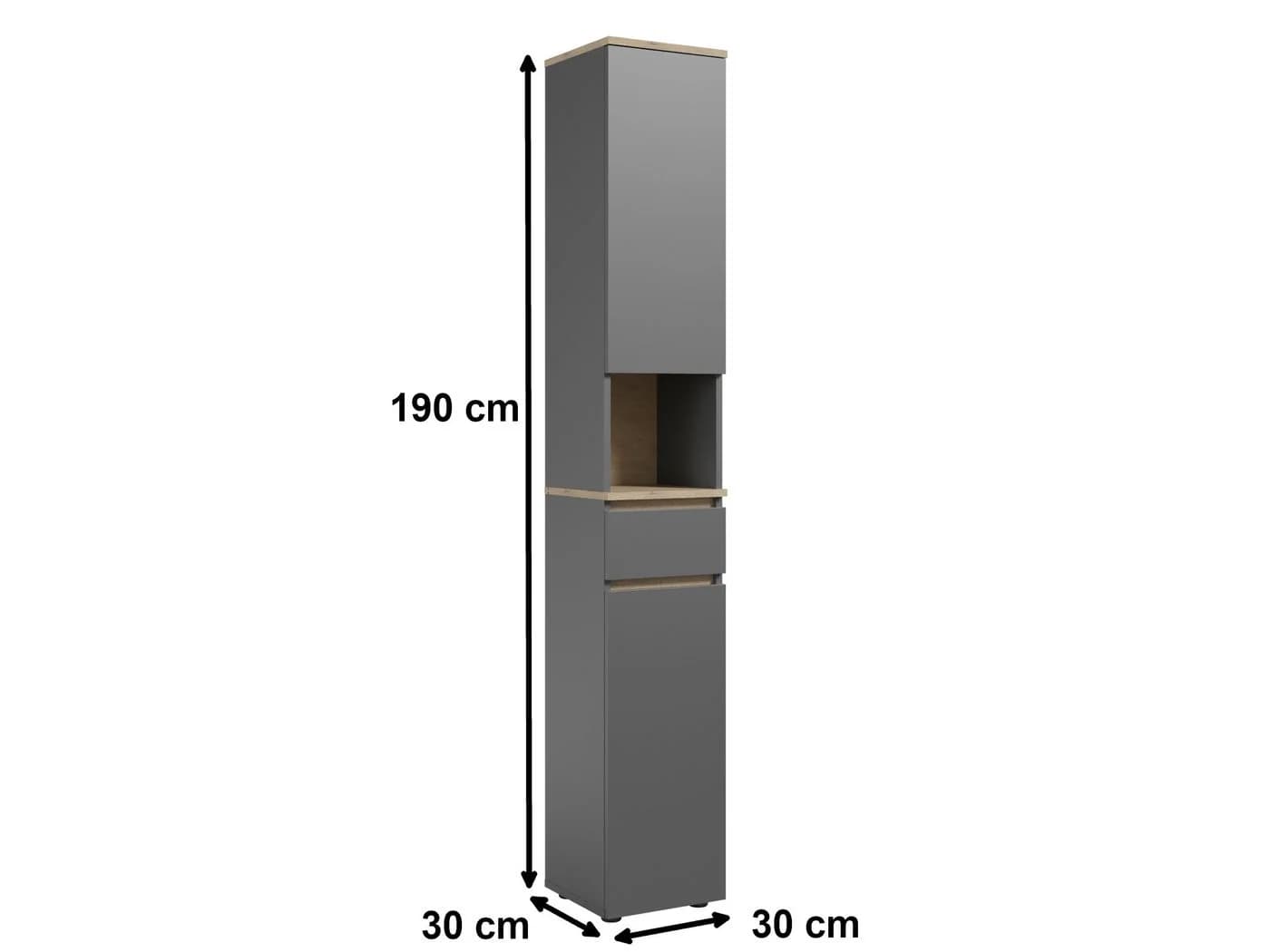 moebel-dich-auf Hochschrank LONDRES Melaminbeschichtung - Bild 5