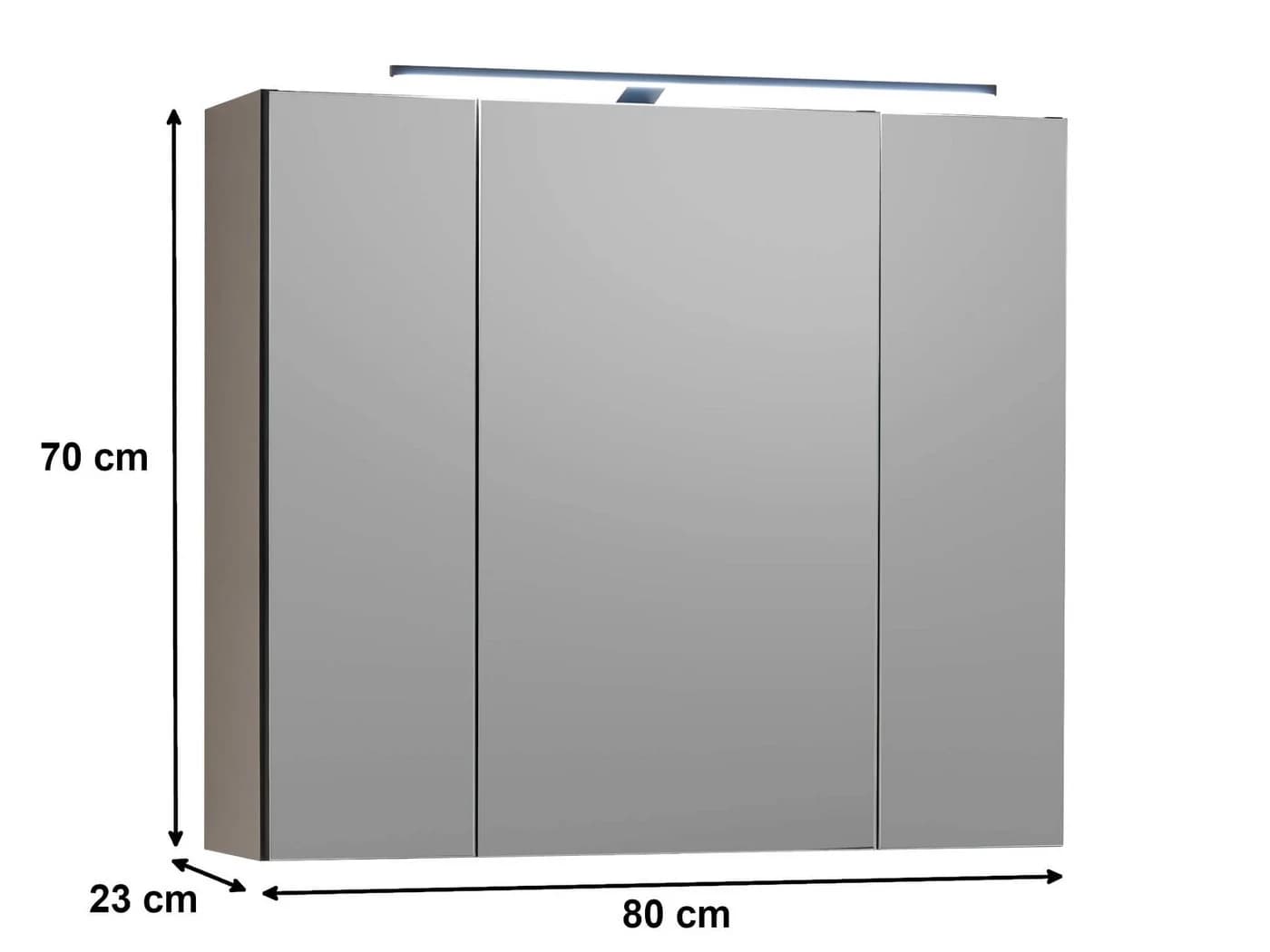 moebel-dich-auf Badezimmerspiegelschrank VENEZIA 80 cm LED-Beleuchtung - Bild 3