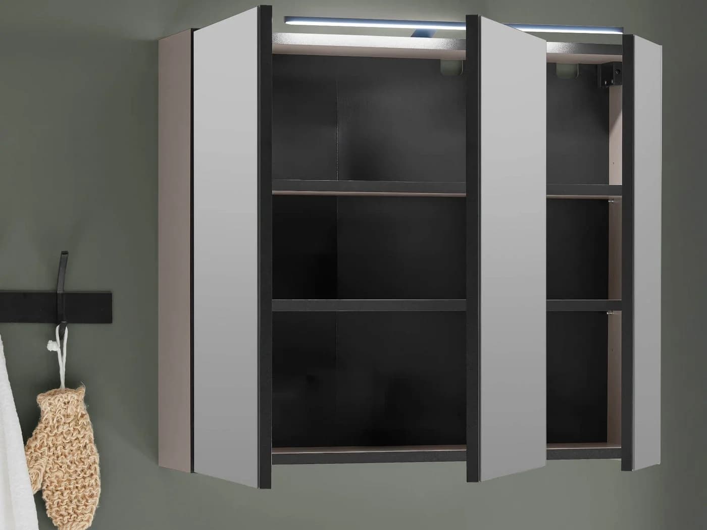 moebel-dich-auf Badezimmerspiegelschrank VENEZIA 80 cm LED-Beleuchtung - Bild 5