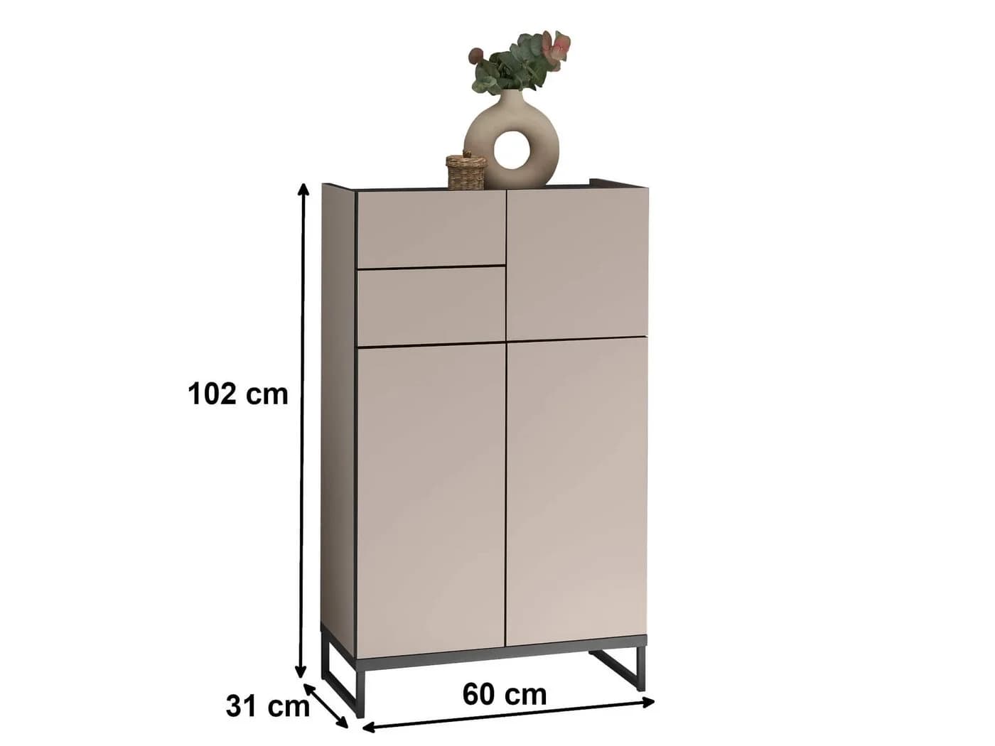moebel-dich-auf Highboard VENEZIA Push-to-Open - Bild 3