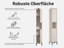 moebel-dich-auf Hochschrank CASTELLO Weiß 2 Türen 1 Fach Bild 4