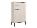 moebel-dich-auf Highboard CASTELLO Weiß MDF-Riffelung Bild 2