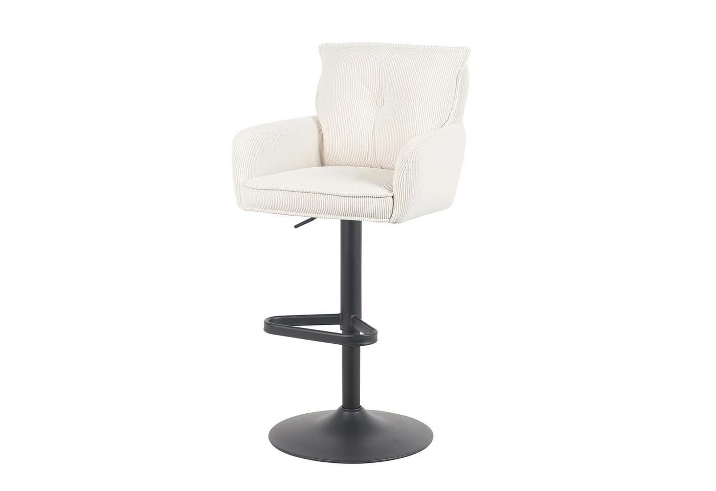 DUBI Möbel Barhocker Kira Matt-Schwarz 360° drehbar höhenverstellbar 2er-Set - Bild 3