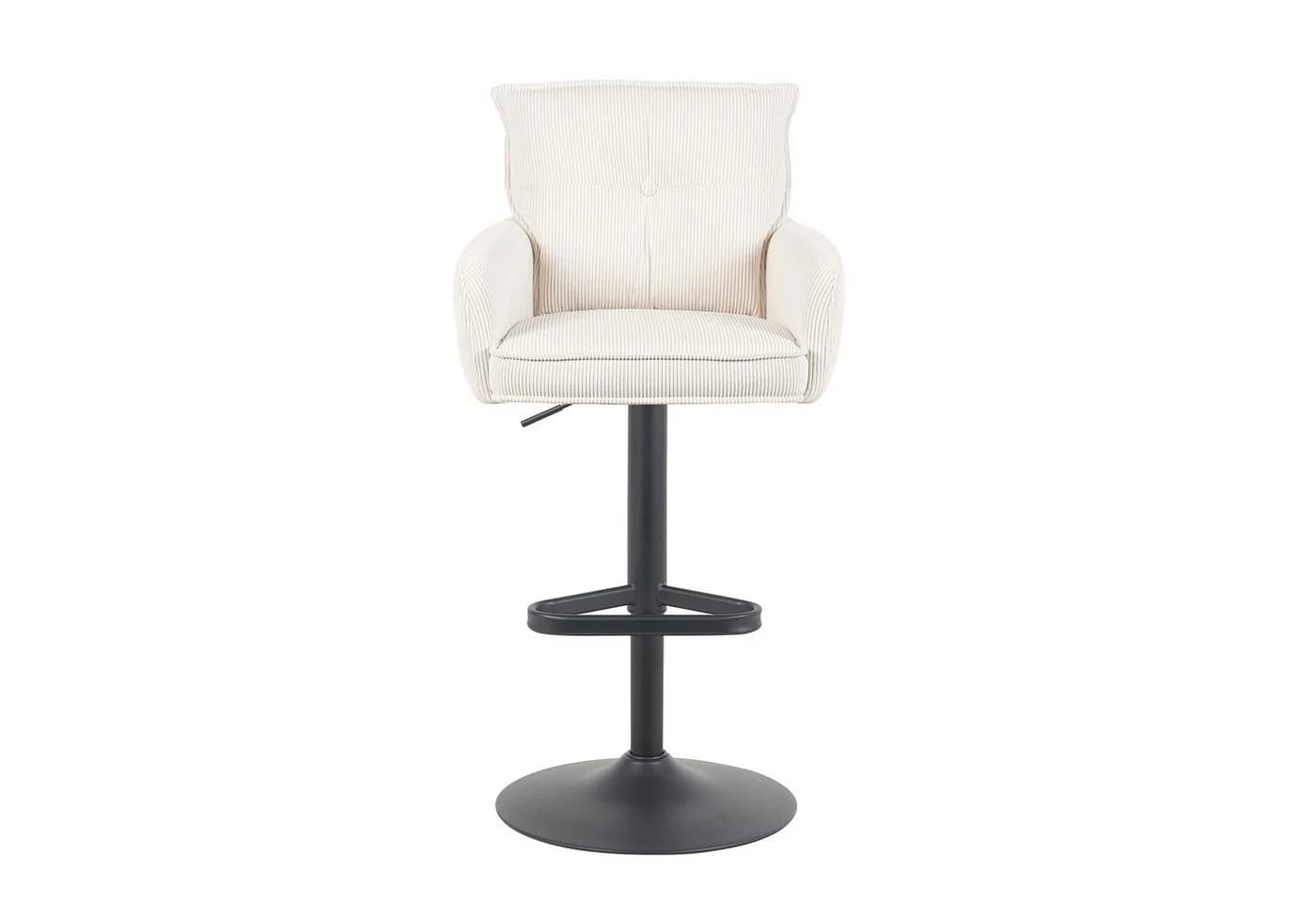 DUBI Möbel Barhocker Kira Matt-Schwarz 360° drehbar höhenverstellbar 2er-Set - Bild 4