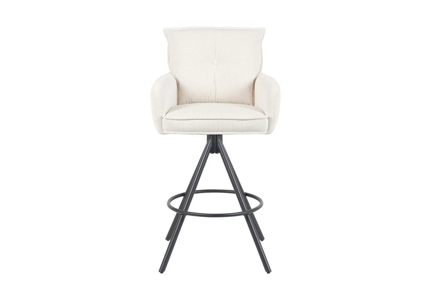 DUBI Möbel Barhocker Kira Schwarz 360° drehbar 2er-Set - Bild 4