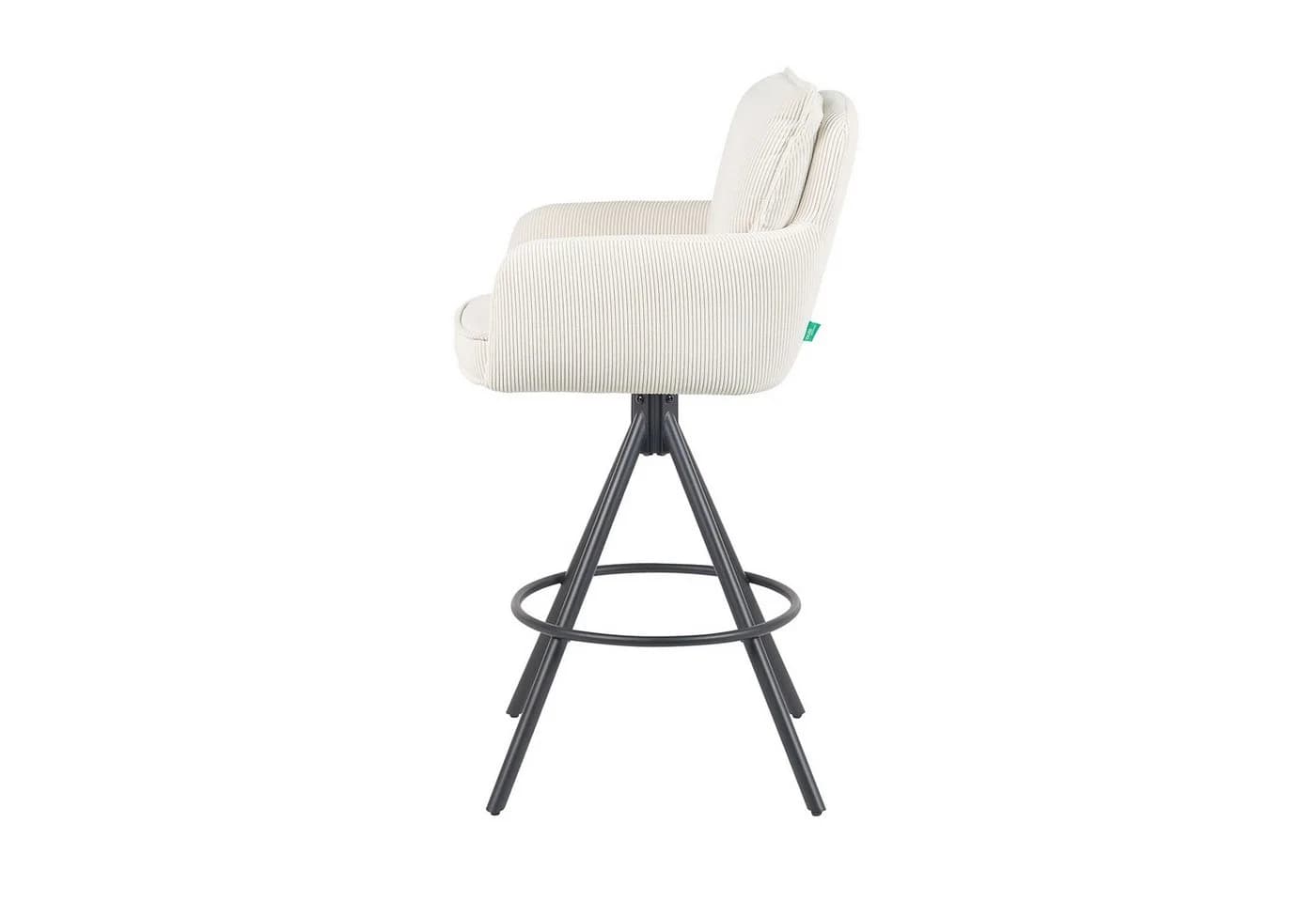 DUBI Möbel Barhocker Kira Schwarz 360° drehbar 2er-Set - Bild 5