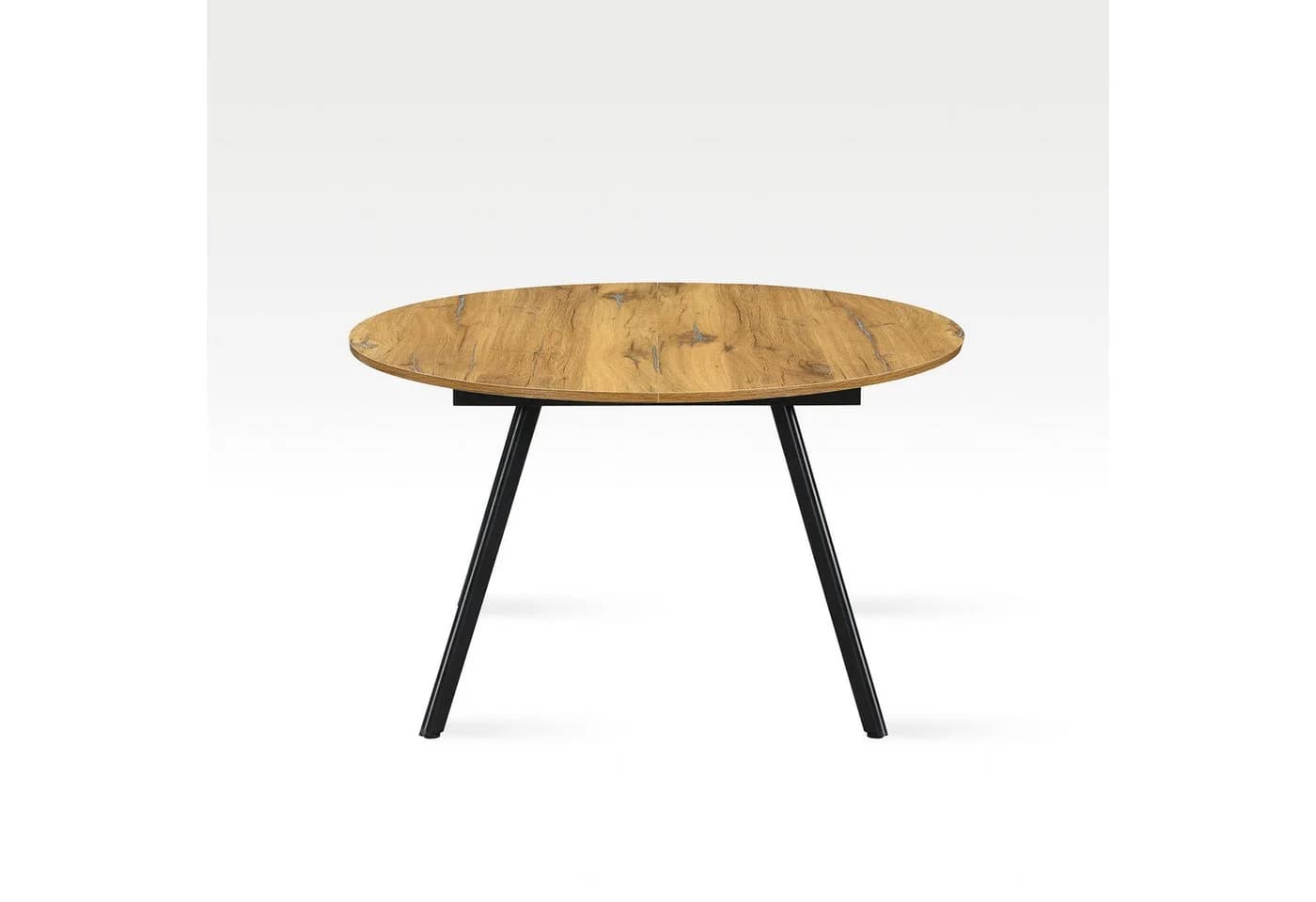 B&D home Esstisch TILL Metallgestell Schwarz/Weiß Ausziehbar 120-150cm