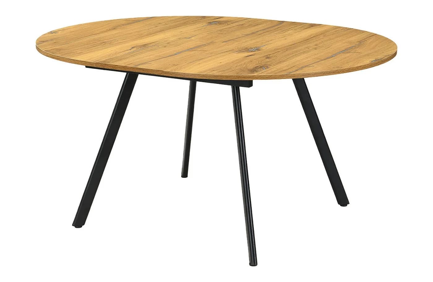 B&D home Esstisch TILL Metallgestell Schwarz/Weiß Ausziehbar 120-150cm - Bild 2