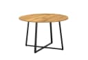 B&D home Esstisch NOA rund Metallgestell Schwarz Weiß Bild 1