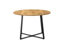 B&D home Esstisch NOA rund Metallgestell Schwarz Weiß Bild 3