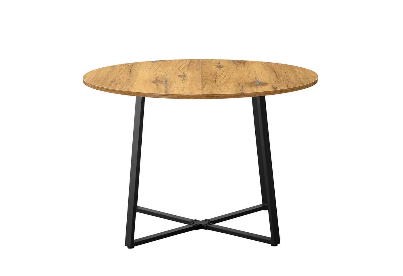 B&D home Esstisch NOA rund Metallgestell Schwarz Weiß - Bild 3