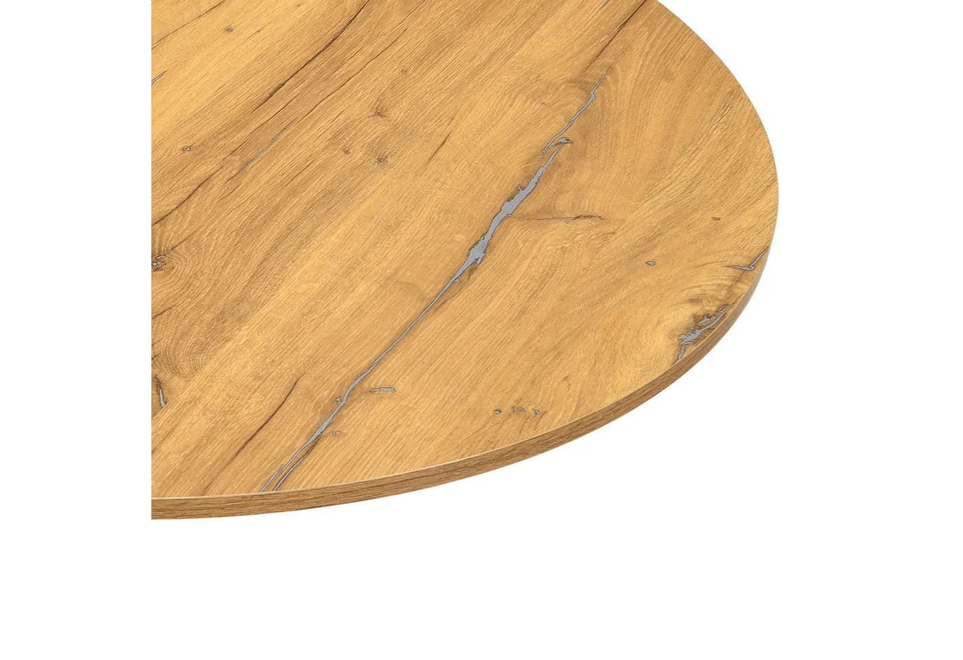 B&D home Esstisch NOA rund Metallgestell Schwarz Weiß - Bild 4
