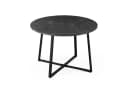 B&D home Esstisch NOA rund 110cm Metallgestell schwarz/weiß Bild 4