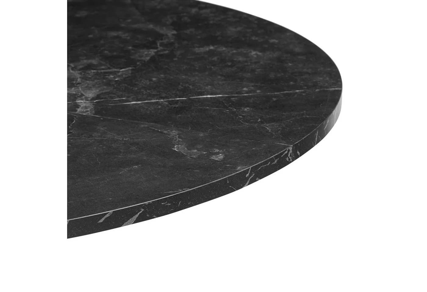 B&D home Esstisch NOA rund 110cm Metallgestell schwarz/weiß - Bild 5