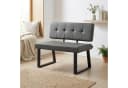 B&D home Essbank SIGFRID gepolstert Metallgestell Anthrazit Bild 2