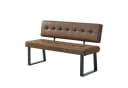 B&D home Essbank SIGFRID gepolstert Metallgestell Braun Bild 1