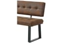 B&D home Essbank SIGFRID gepolstert Metallgestell Braun Bild 4