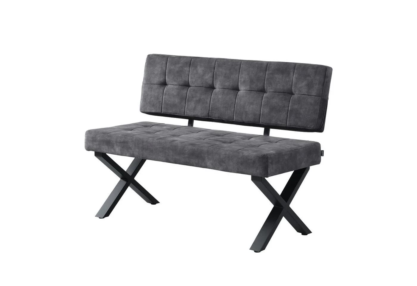 B&D home Essbank KAREN gepolstert Metallgestell