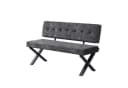 B&D home Essbank KAREN gepolstert Metallgestell Anthrazit Bild 1